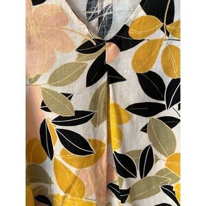 Linen Dress Rachel Zoe Floral Vibrant